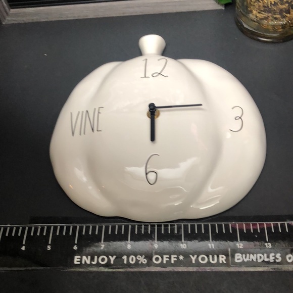 😍 NEW Rae Dunn Pumpkin wall clock - Picture 5 of 7
